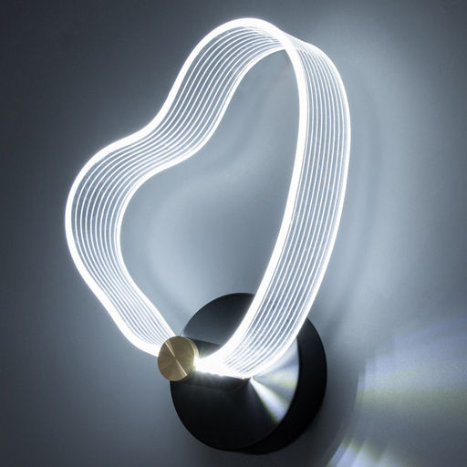 Бра Сердце LED 8 Вт 3000-6000К черный 25?20?6 см