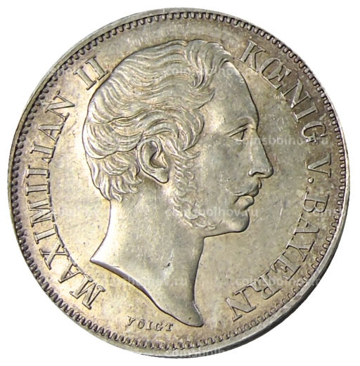 1/2 гульдена 1864 года Германские государства  Бавария
