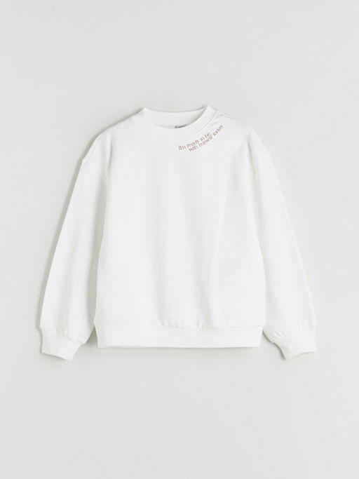 Bisiklet Yaka K?z ?ocuk Sweatshirt 2li