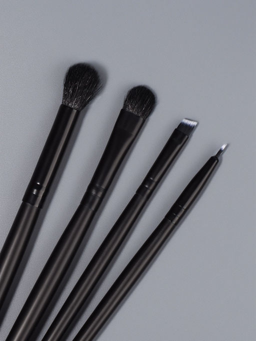 Набор кистей для макияжа SMOKY, 4 шт., чёрный