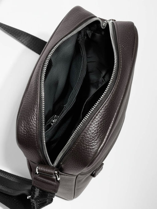 Мужская кожаная сумка Richet 2937LN 855 Коричневый фото 3