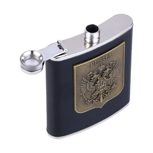 Подарочный набор Герб России: фляжка 210 мл, 2 стопки, воронка - Сима-ленд фото 5