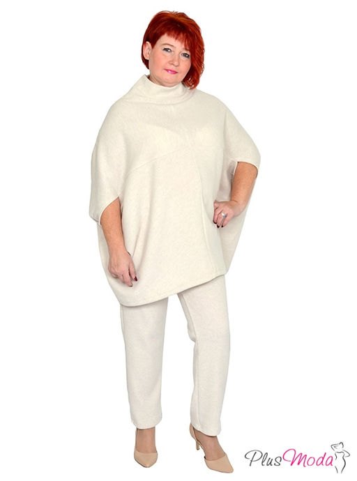 Туника-пончо Модель №1430 размеры 44-84 - Plusmoda фото 7