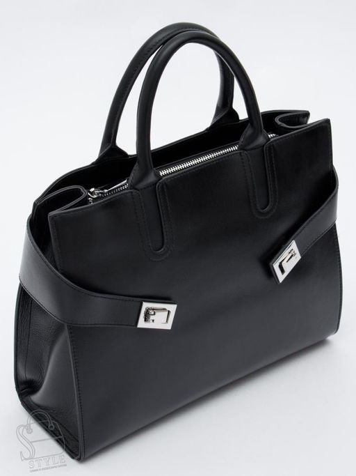 Сумка женская кожаная 11188VG black Vitelli Grassi