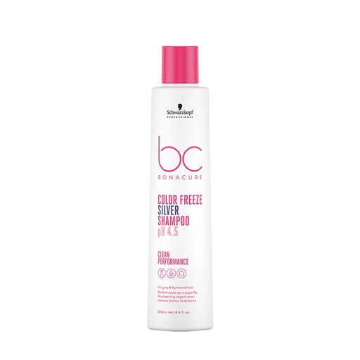 Bonacure pH 4.5 color freeze silver шампунь нейтрализующий нежелательный желтый оттенок 1000 мл - Schwarzkopf professional фото 2