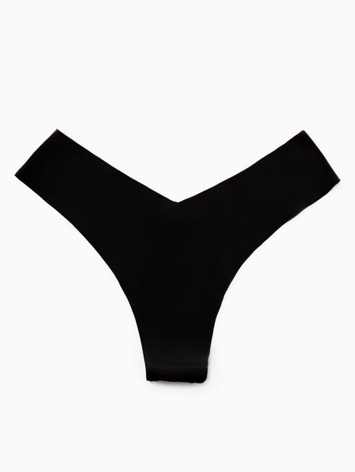 Трусы бесшовные бразильяно KAFTAN, чёрные, размер 44-46