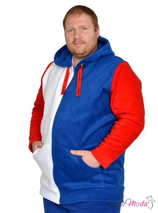 Толстовка Модель №1436 размеры 44-84 - Plusmoda фото 2