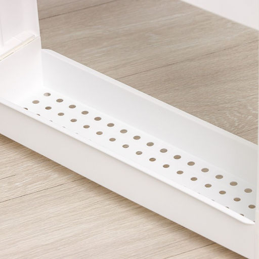 Стойка напольная, 3-х секционная, на колёсиках, белая