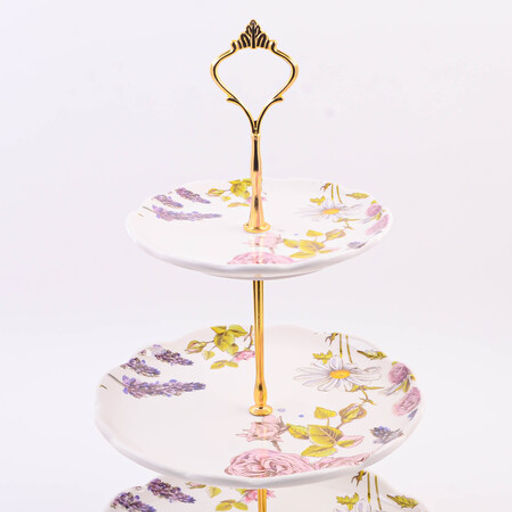 60265 Конфетница 3х-ярусная Розовый сад доломит LR (х16) - Mayer&boch фото 2