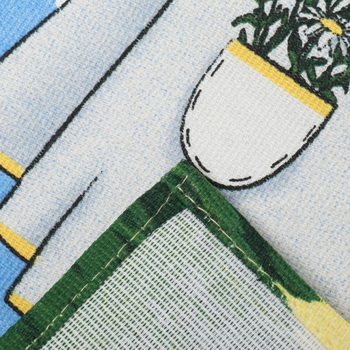 Набор кух. полотенец Доляна Светлой пасхи 4 шт, 28х46 см, рогожка, 100% хл, 160г/м2  фото 7