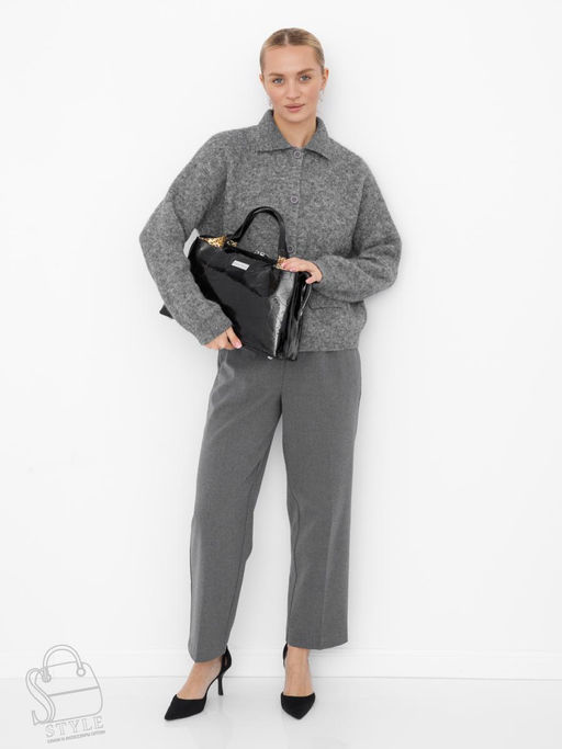 Сумка женская кожаная 9613-1S black Velina Fabbaino-Safenta в Новосибирске