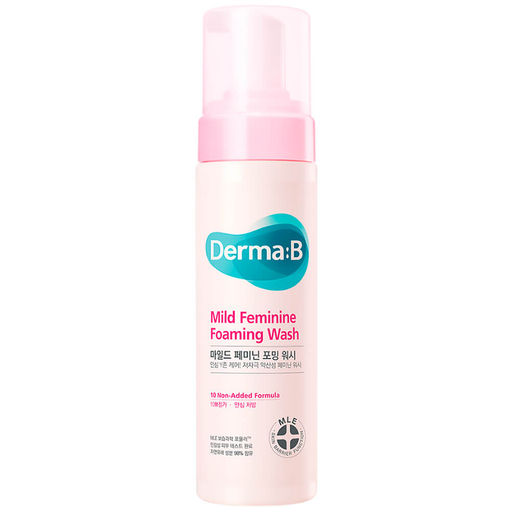 Derma:B Mild Feminine Foaming Wash, 200ml - Слабокислотная очищающая пенка для интимной гигиены  фото 2