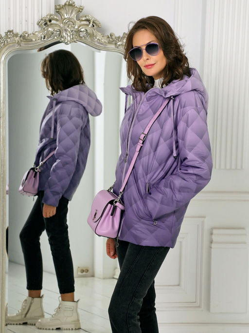 23127 Куртка сиреневый - Dizzyway фото 3