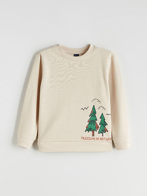 Bisiklet Yaka Erkek ?ocuk Sweatshirt