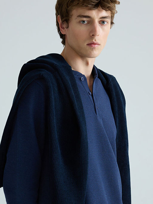 Bisiklet Yaka Erkek Sweatshirt