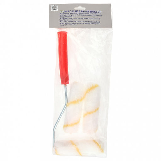 Мини-валик в сборе 11х27х3см + мини-ролик д3х10,5см, искусственный мех - 2 штуки, в п/эт пакете на картоне (Китай)