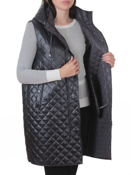 802 DK. GRAY Жилет утепленный женский (50 гр. синтепон) - Fashion фото 7