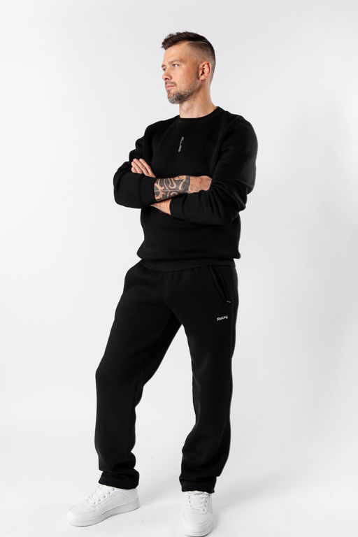 Утепленные брюки из футера трёхнитки с изнанкой «барашек» - Relay фото 9