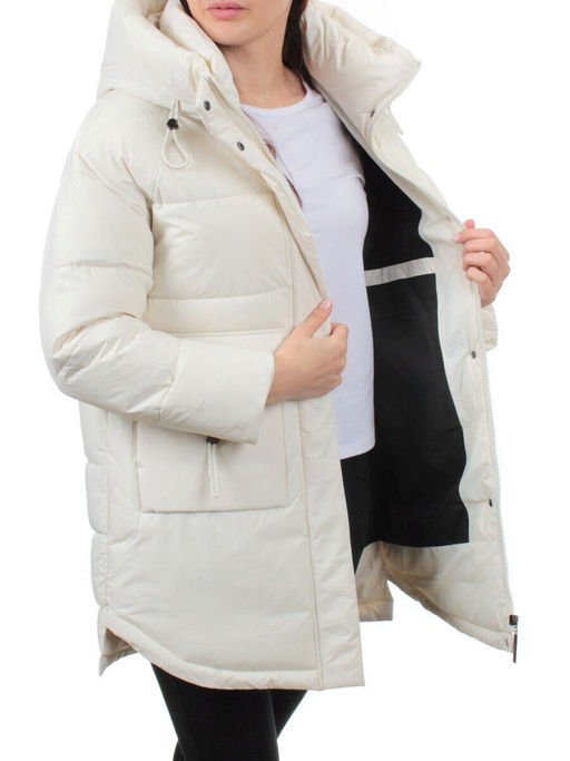 3335 MILK WHITE Куртка зимняя облегченная женская (150 гр. холлофайбер)