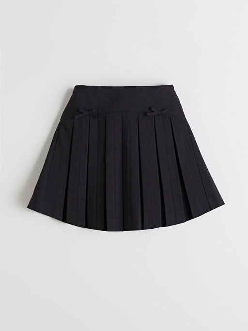 Beli Lastikli Basic K?z ?ocuk Pileli Etek