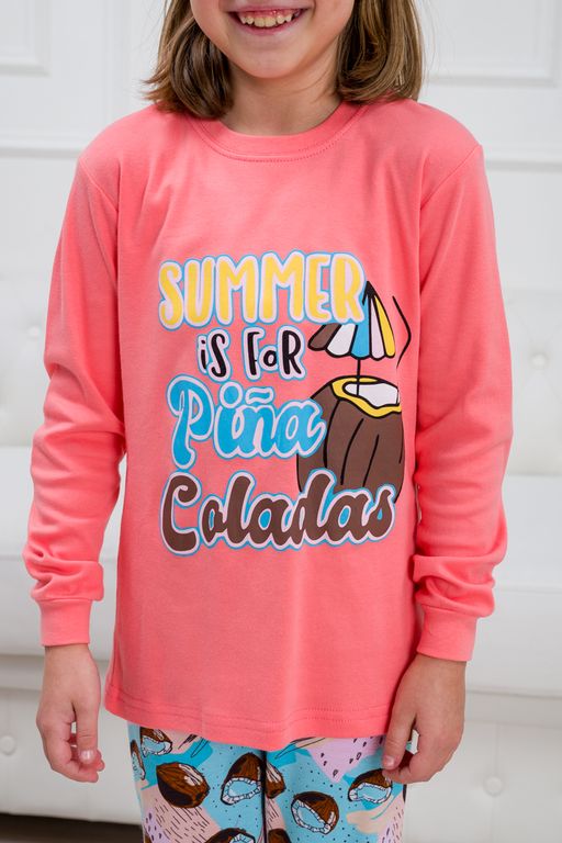 Пижама подростковая из интерлока Улыбка коктейль - Амадэль фото 3