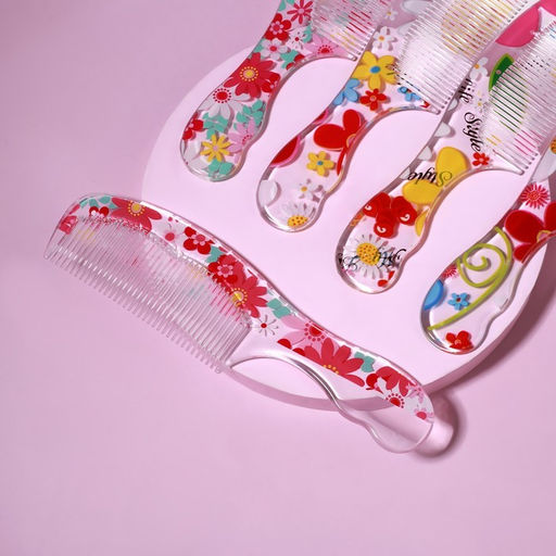 Цена за 4 шт. Расчёска, 19.2(1) ? 4.5 см, МИКС - Qf фото 3