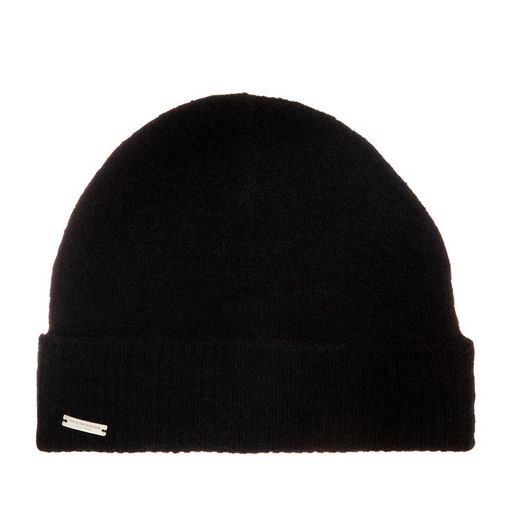 Шапка SEEBERGER арт. 18454-0 TURN-UP BEANIE (черный)