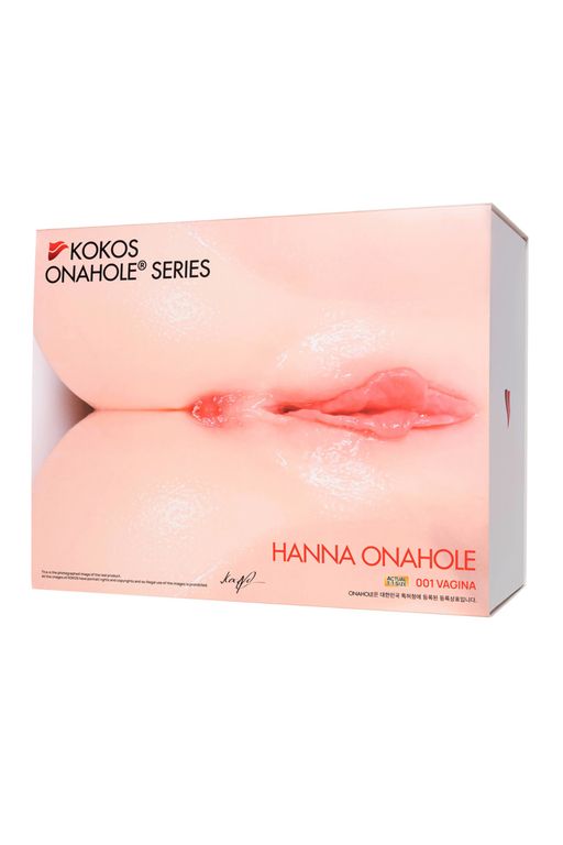 Мастурбатор реалистичный двойным слоем KOKOS HANNA ONAHOLE 001, TPR, телесный, 36,5 см  фото 10