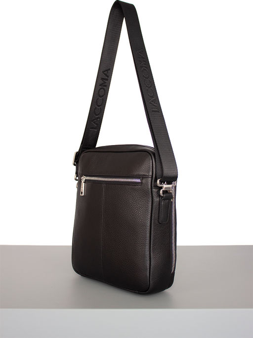 LACCOMA сумка 3765-3-черный натуральная кожа