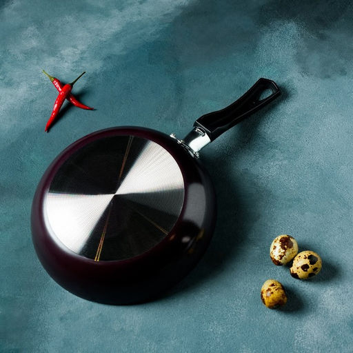 Сковорода Доляна Promo, d=20 см, h= 5 см, пластиковая ручка, антипригарное покрытие, цвет бордовый  фото 6