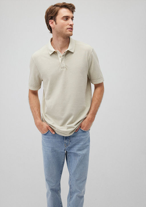 Bej Polo Tisort