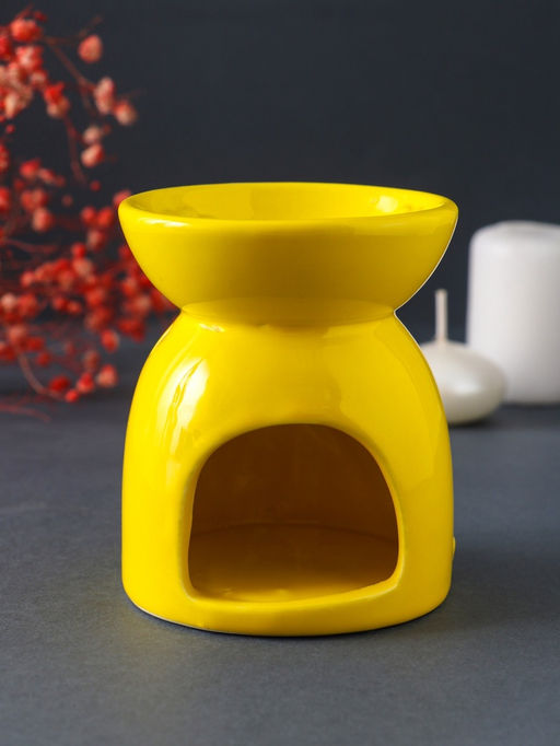 Аромалампа для эфирных масел Стрекоза на цветке, керамика, жёлтая, 7.2?7.2?8.3 см - Simaland фото 2