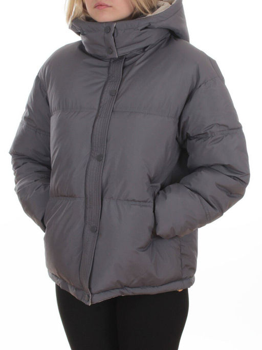 S24-292 GRAY Куртка зимняя женская (150 гр. холлофайбер)