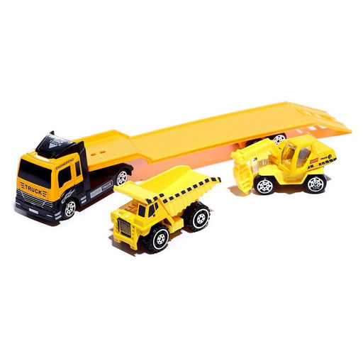 Машинка металлическая Строительный автовоз, масштаб 1:64, МИКС - АвтоГрад фото 4
