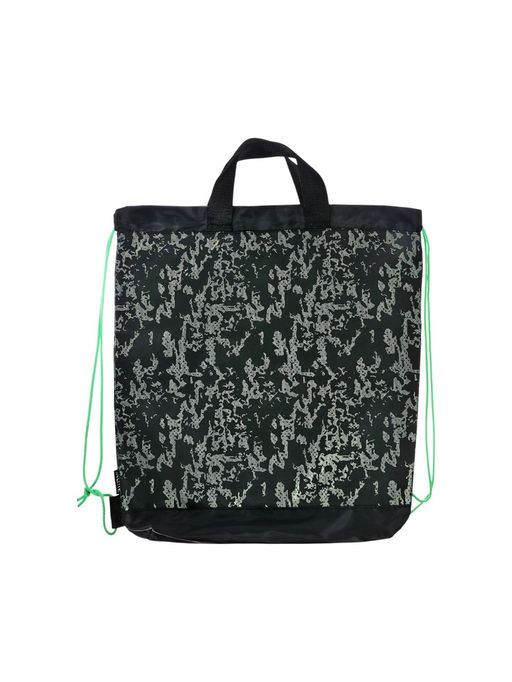 Мешок для обуви deVENTE на шнурке, с принтом, размер 43×1×38 см, чёрный