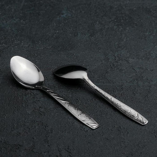 Ложки чайные из нержавеющей стали «Паррито», h=15 см, 12 шт.