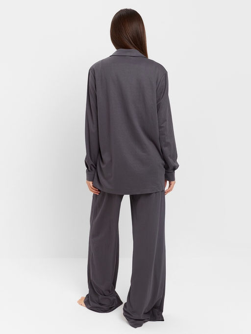 Костюм женский (рубашка, брюки, топ) KAFTAN Base, размер 44, цвет графит