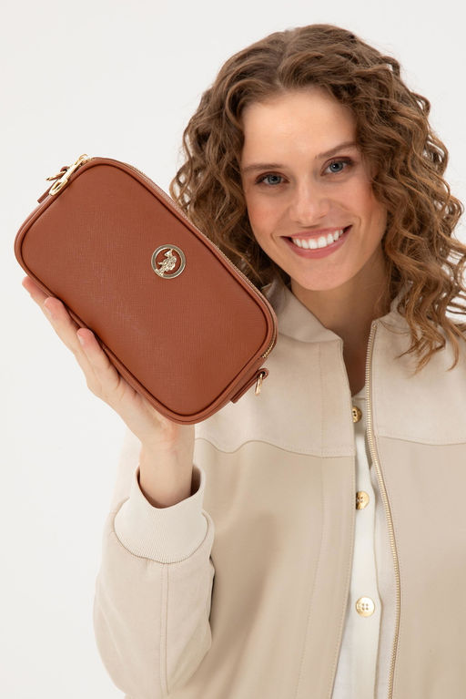 Женская светло-коричневая сумка через плечо Неожиданная скидка в корзине - U.s. polo assn фото 2