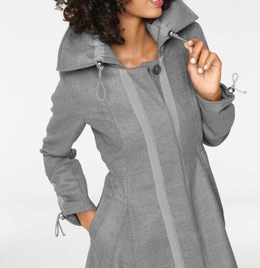 Пальто, светло-серое - Linea tesini фото 5