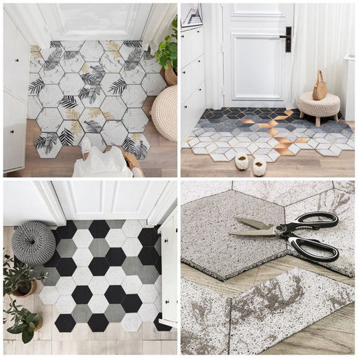 Коврик придверный Доляна «Гамма», грязезащитный, вырезной, 50×80 см, серый