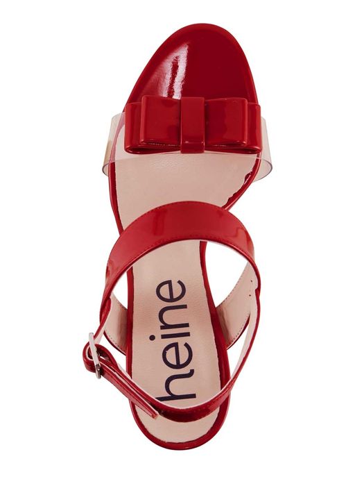 Босоножки, красные - Heine фото 4