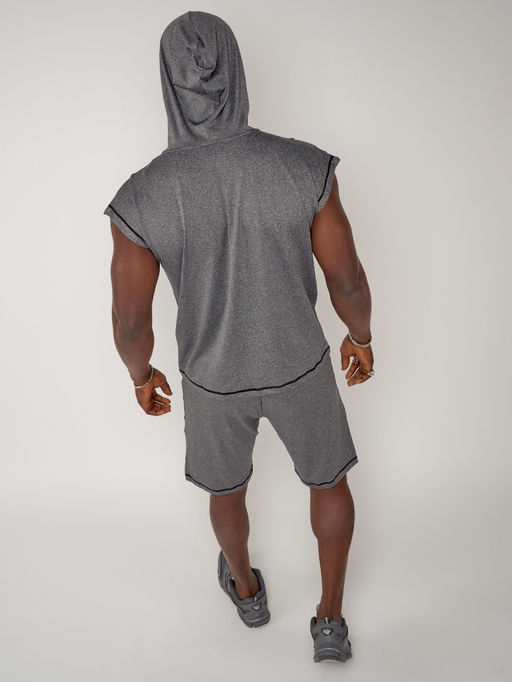 Спортивный костюм летний мужской серого цвета 2264Sr - FUYOUKAI фото 9