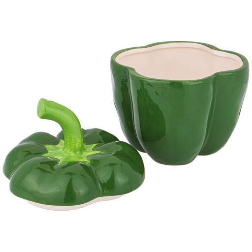 Блюдо для запекания Agness Il Raccolto Перец с крышкой 730 мл 14×13×17 см керамика  фото 3