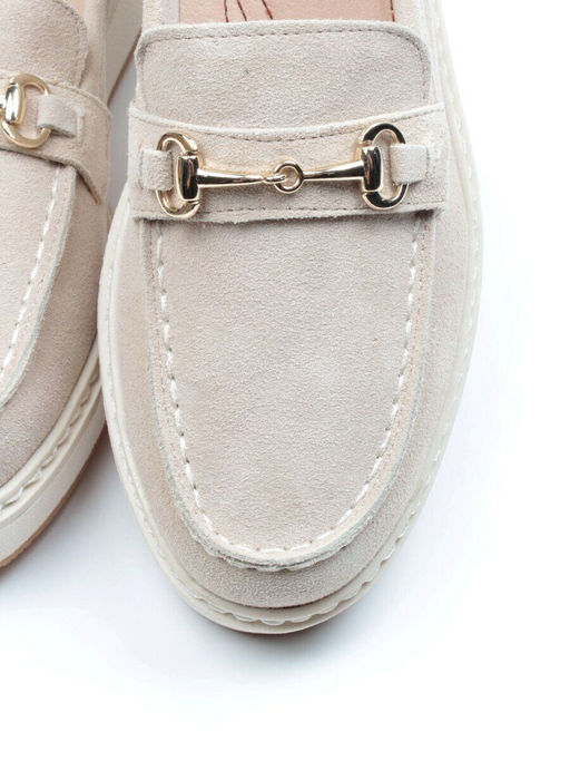 03-5062-5 BEIGE Лоферы женские (натуральная замша) - No name фото 12