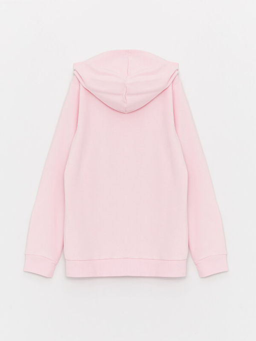 Kap??onlu Basic Uzun Kollu K?z ?ocuk Fermuarl? Sweatshirt - Waikiki фото 2