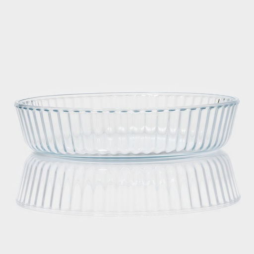 Форма для запекания и выпечки из жаропрочного стекла круглая Доляна, 2 л