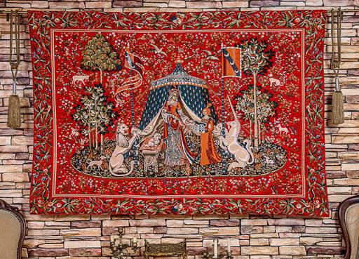 Дама с единорогом - гобеленовое панно 95х145 см - Гобеленглавснаб фото 2