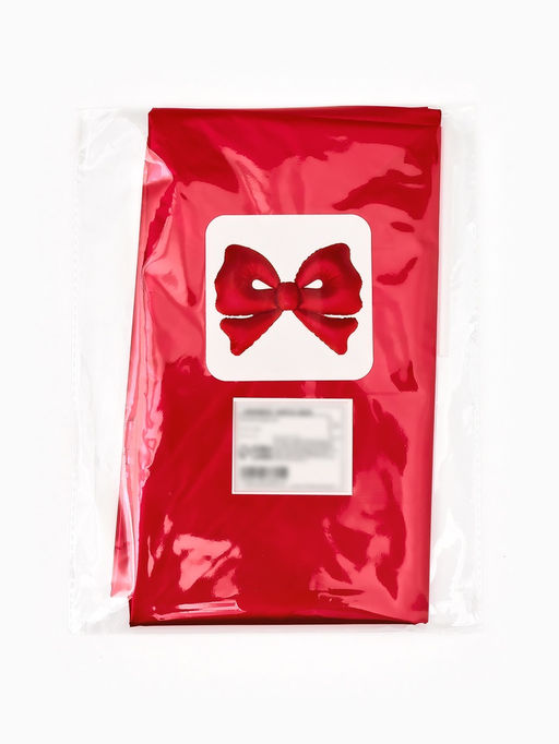 Воздушный шар фольгированный 50" "Бант" цвет красный матовый