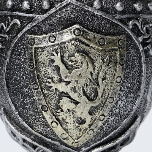 Бокал средневековый «Герб», 200 мл, нержавеющая сталь, серый