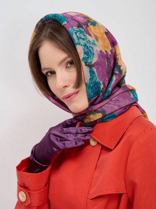 Оригинальный двусторонний платок.Обработка края-бахрома. - Tantino фото 4